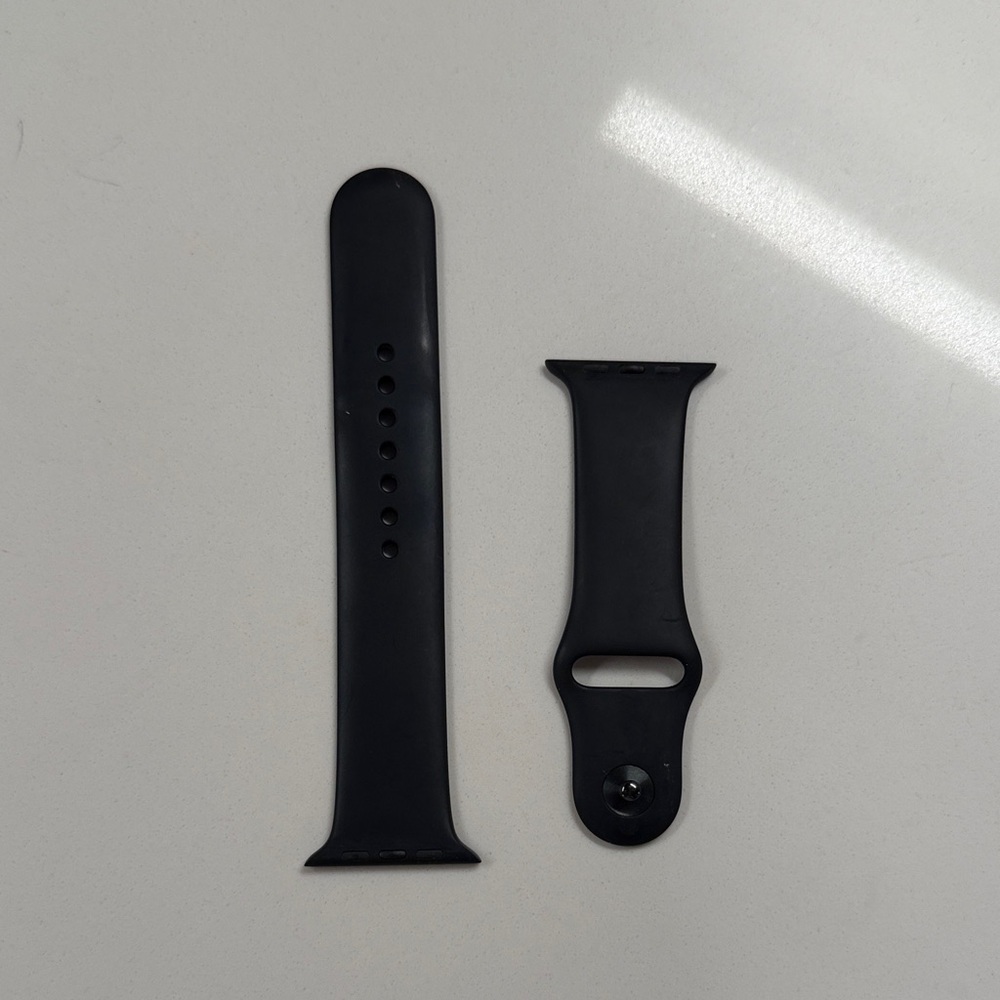Black Silicone Apple Watch Band